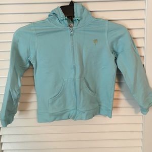Lilly Pulitzer light blue zip-up hoodie