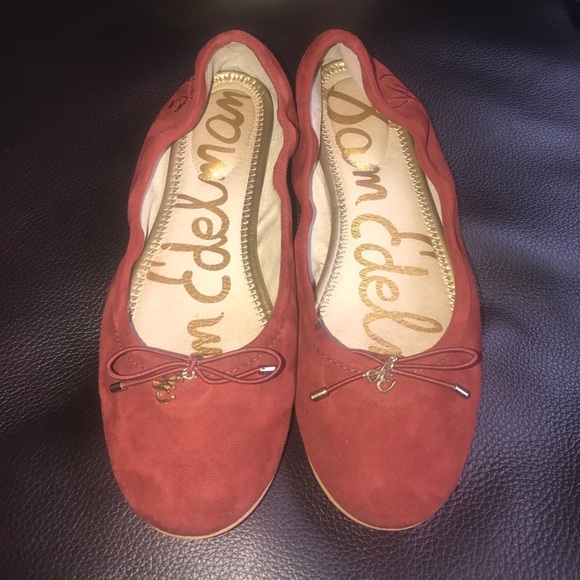 Like new Sam Edelman Felicia suede bow tie flats
