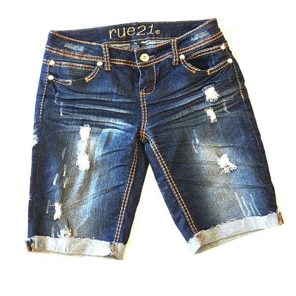 Rue 21 denim cuffed shorts