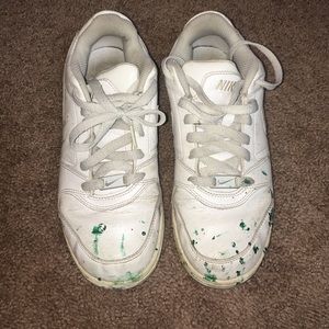 White nike size 7 air forces