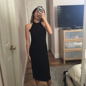 LUSH High Neck Mid Calf Dress