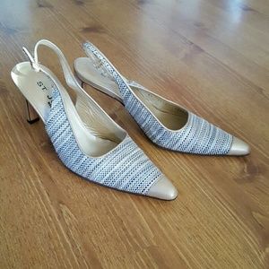 St. John sling back heels