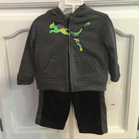 Baby Puma Hoodie and Pants Set