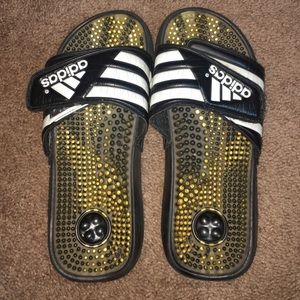 Adidas slip on sandals size 7