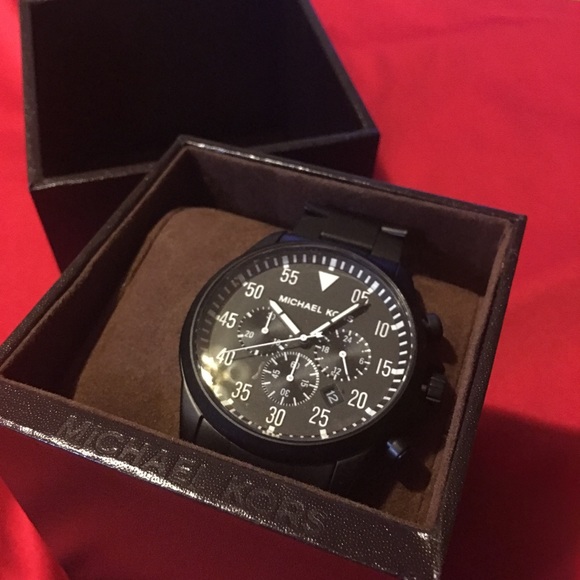 Michael Kors Other - 🎉HP🎉 Michael Kors Black Gage Watch NWT