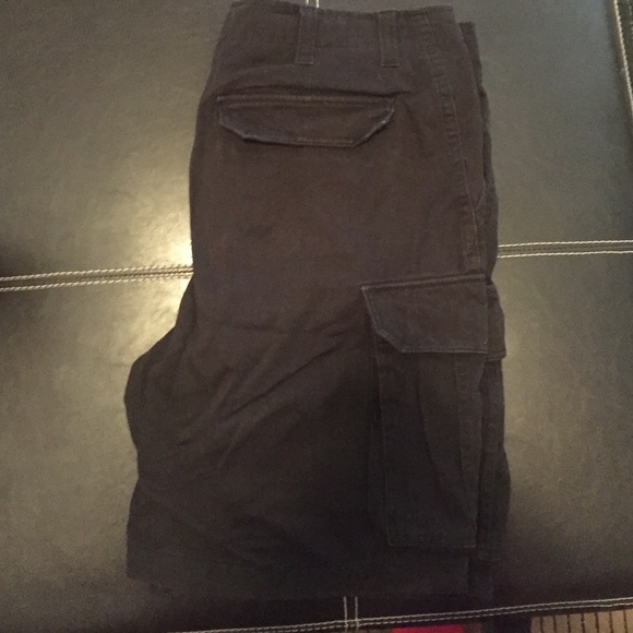Men's Black Cargo Shorts