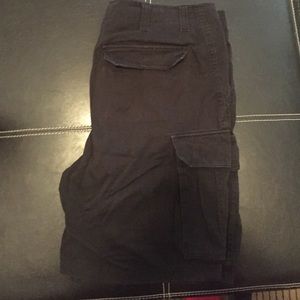 Men's Black Cargo Shorts
