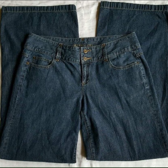 Michael Kors wide leg palazzo denim jeans EUC
