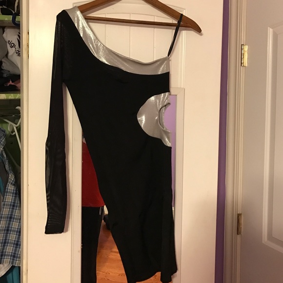 Black slit medium/large Bebe dress!!