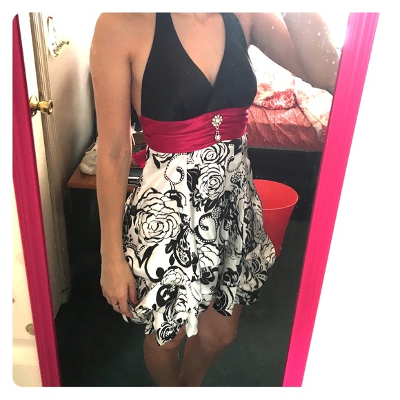 Halter Low Back Bubble Dress - Picture 1 of 4