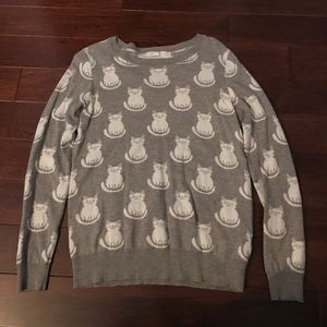 FOREVER 21 cat print sweater