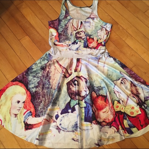 Dresses & Skirts - Classic Alice in Wonderland Tea Party Skater Dress