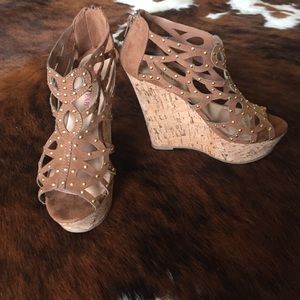 Brown Wedges Size 5.5