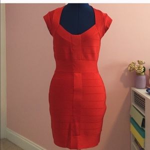 French Connection Red Bandage dress size 6