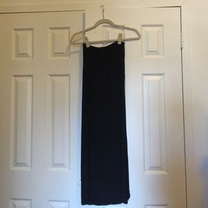 Black maxi skirt