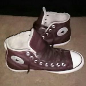 Mid Brown Leather Converse Chuck Taylor