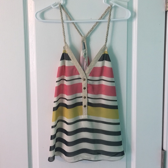 Striped tank top size L