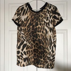 Leopard print top