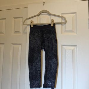 Patterned Grey Workout Pants