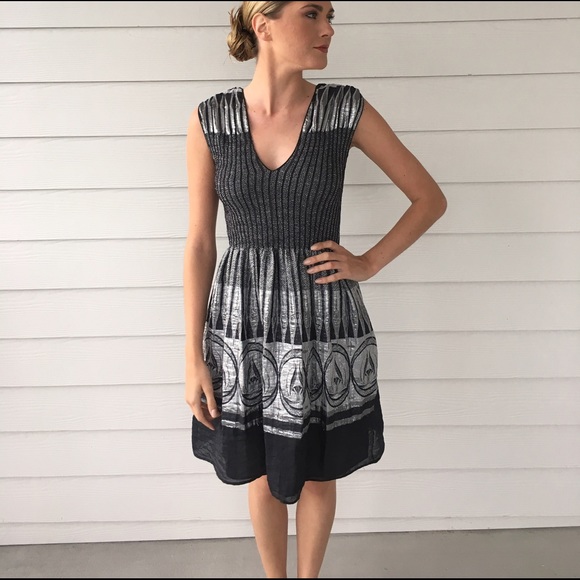 Navy blue and silver dress