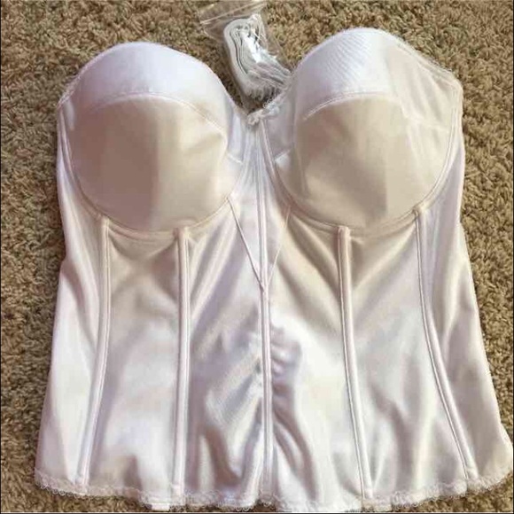 White Bustier size 38F (DDD)