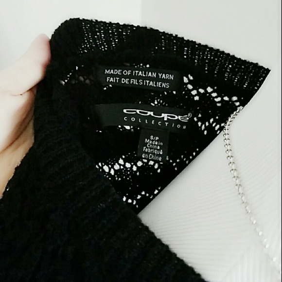 Coupe collection black wool sweater size s - Picture 3 of 3