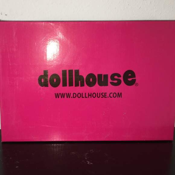 Dollhouse over the knee high heel boots.