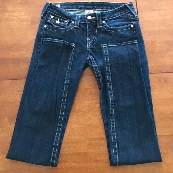 True Religion Jeans Julie w/ Pearl Buttons Sz 28
