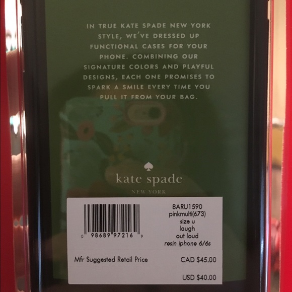 Kate Spade iPhone 6/6S Laugh Out Loud Phone Case - Picture 4 of 4