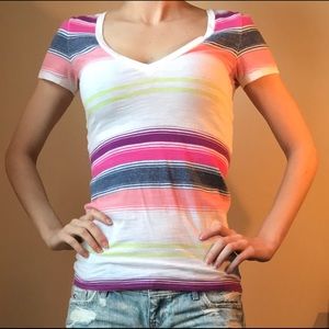 American Eagle Striped T-Shirt