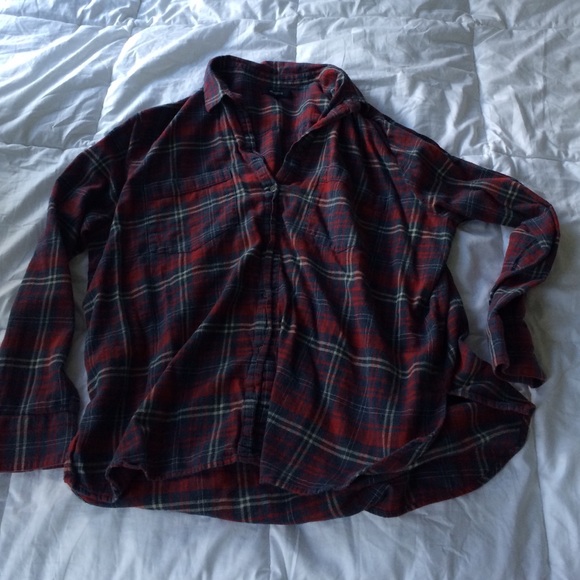 Madewell Flannel top.