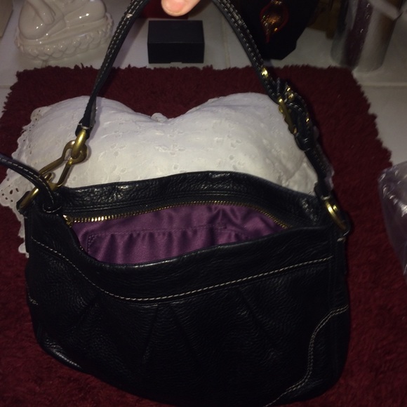 🌺 Vintage Coach Purse w/ Old Skool Gold Hardware Gorgeous Immaculate Condition - Picture 5 of 11