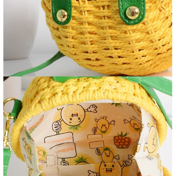 ❌SOLD❌Pineapple 🍍 clutch handbag - Picture 4 of 6