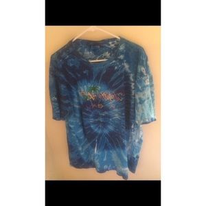 Blue tie dye top