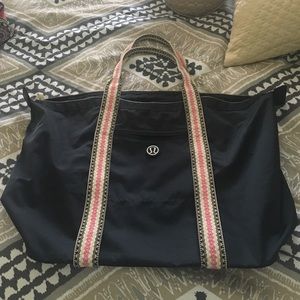 Lululemon All Day Asana tribal stripe tote