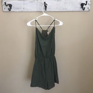 molly green boutique romper •