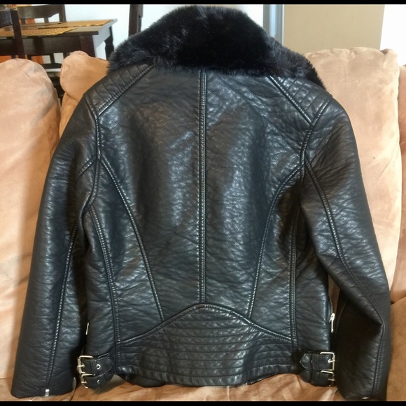 Zara faux leather jacket - Picture 3 of 4