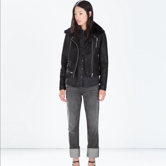 Zara faux leather jacket - Picture 4 of 4