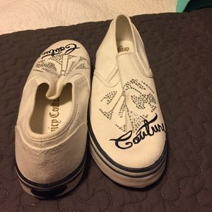 Juicy couture slip on tennis shoes
