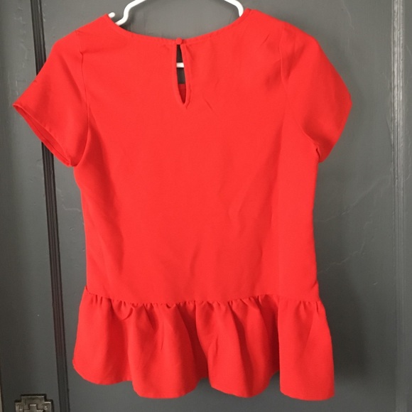 Pim + Larkin (from Piperlime) red peplum top - Picture 3 of 3