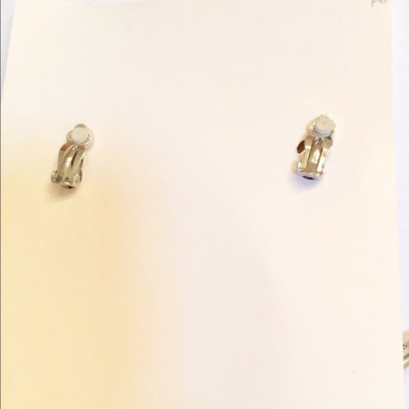 Western Jeweled Faux Gold/Silver Clip On Earrings - Picture 2 of 2