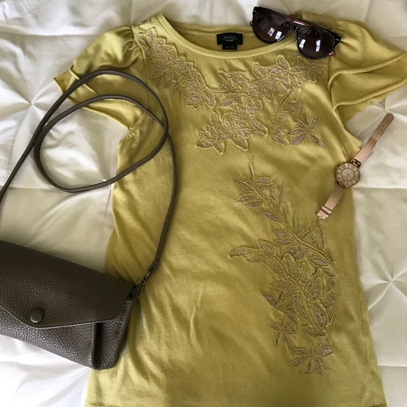 Yellow Mustard Anthropologie Blouse✨