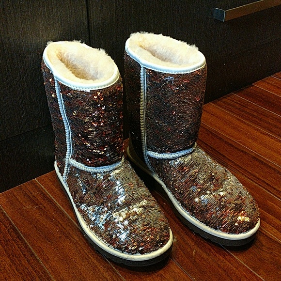 Ugg Australia classic short champagne sparkle uggs