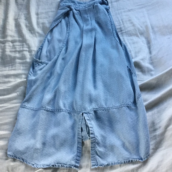 Denim button down tank top - Picture 2 of 2