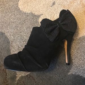 Betsey Johnson ignite suede booties
