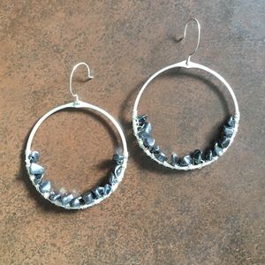 Nashelle sterling silver hoop earrings