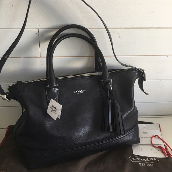Coach pebble leather bag