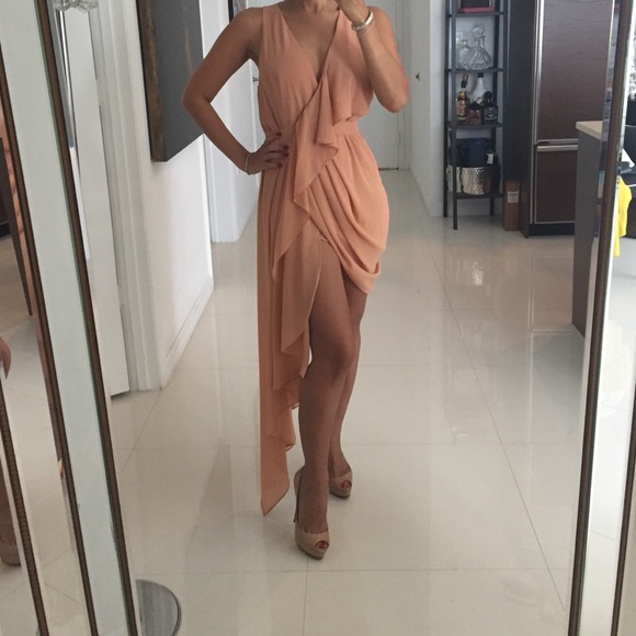 Beautiful Blush Asymmetrical Flowy Dress Size S