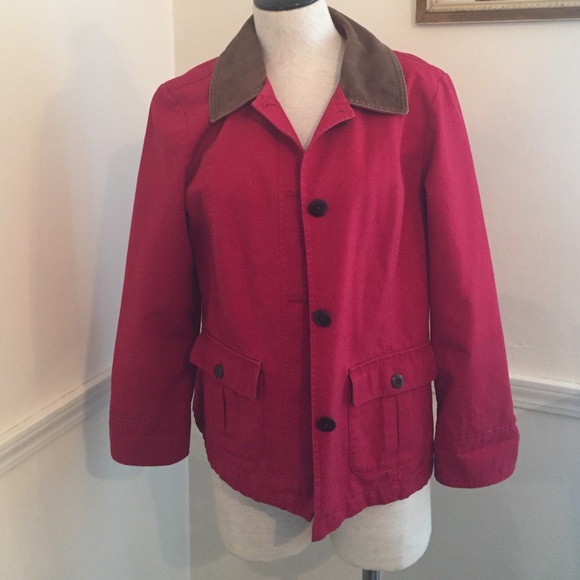 L.L. Bean red jacket, petite medium