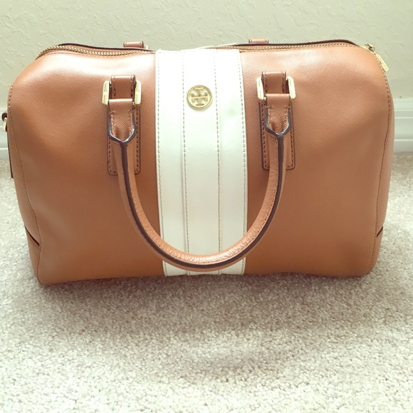 Tory Burch Robinson Stripe Satchel